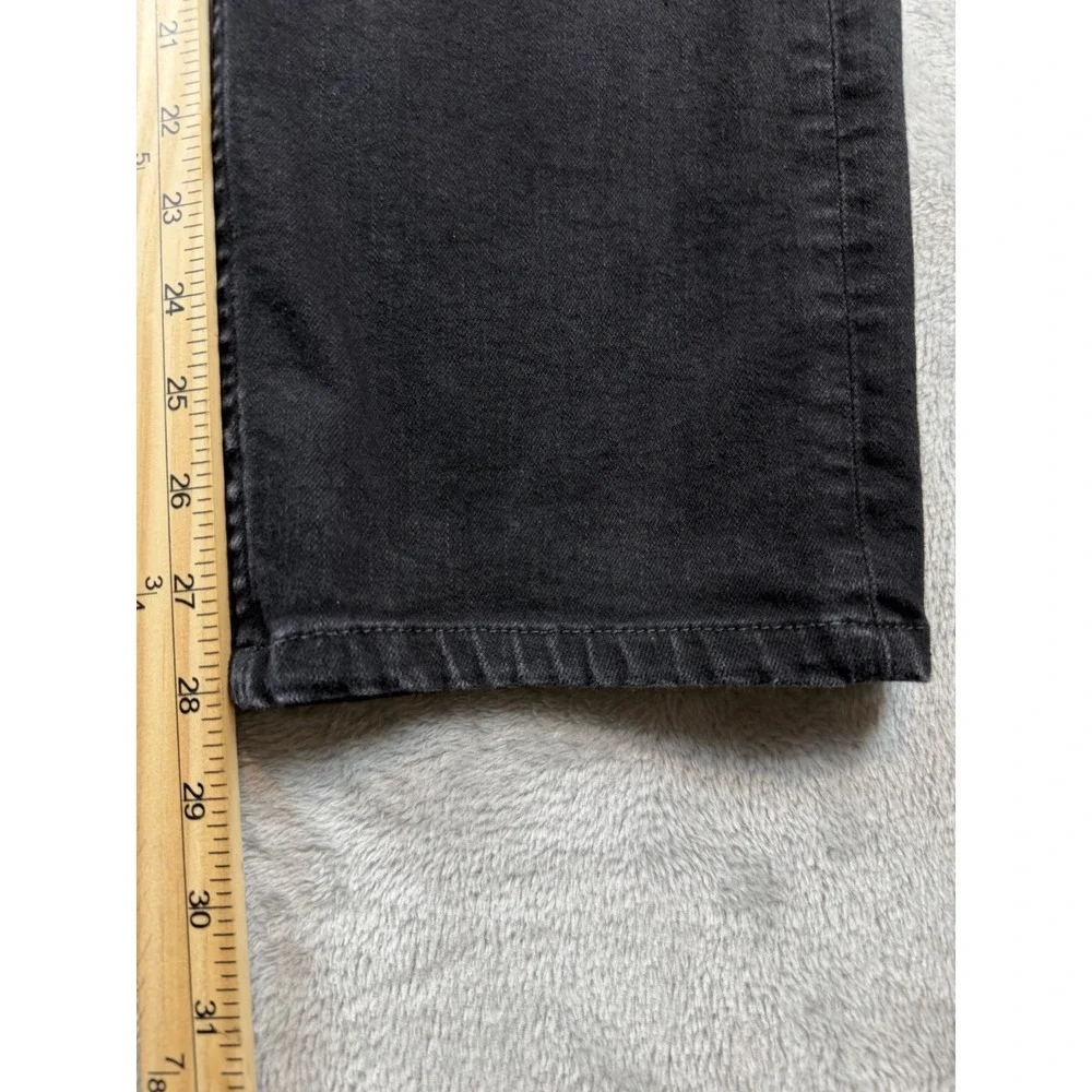 7 For All Mankind Jeans Men's 36 Black Standard Straight USA Denim Pants (35X28)